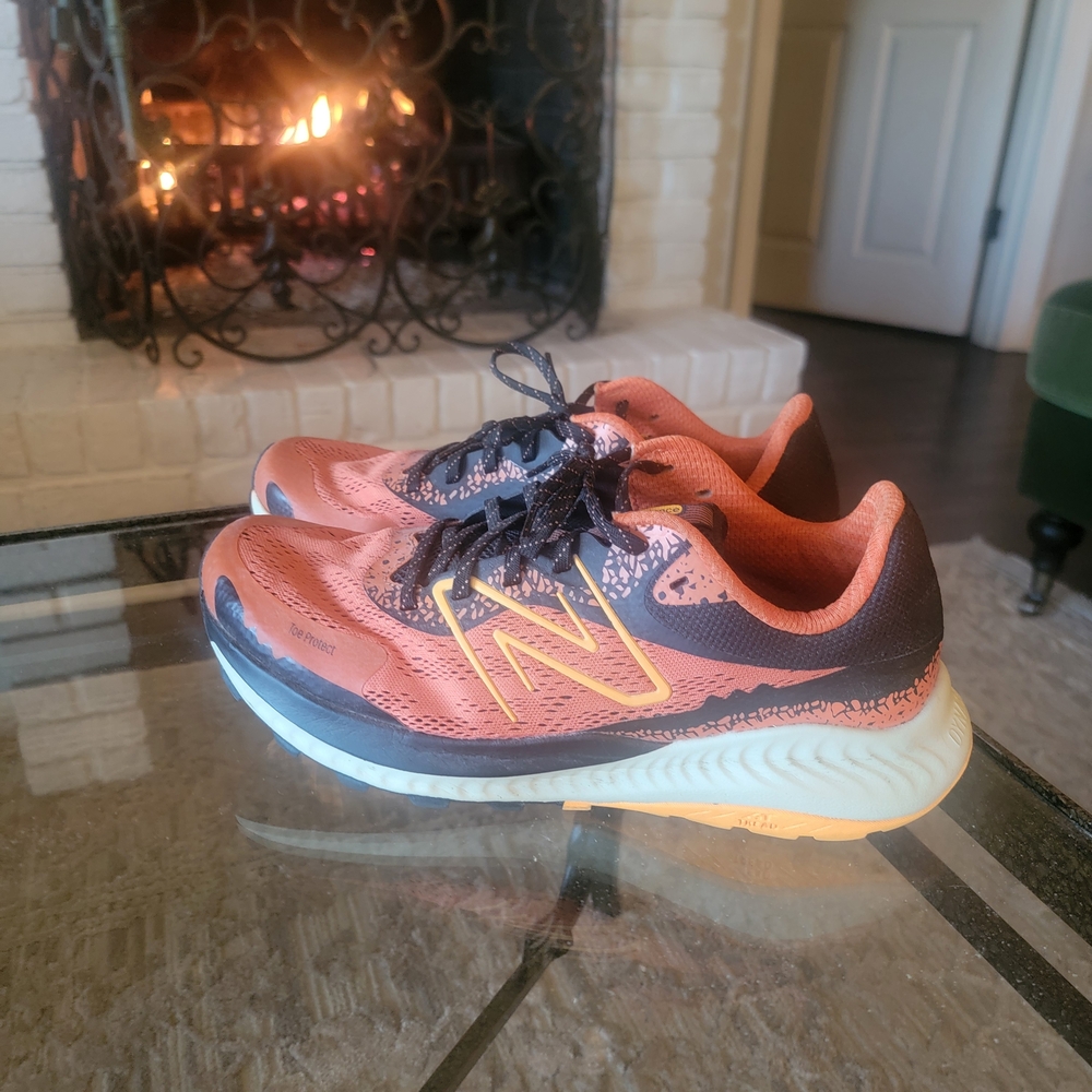 New Balance Orange and Black Athletic Shoes